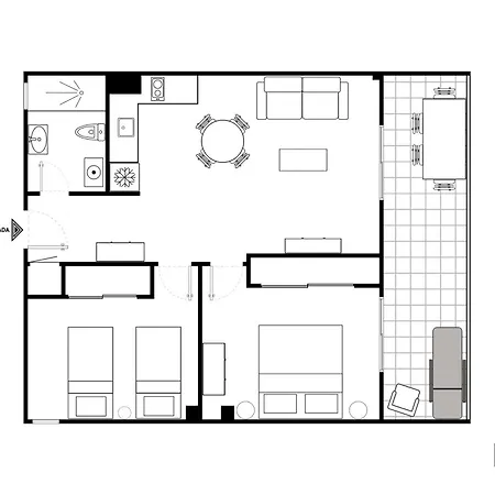 Cristianos - San Telmo Piscina Y Vistas Al Mar 3 아로나